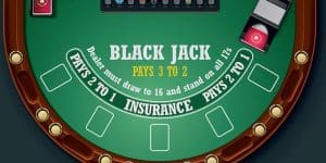 Bàn chơi blackjack cao cấp 